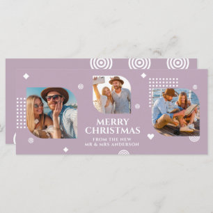 Merry Christmas Mr & Mrs 3 Photo Collage Modern