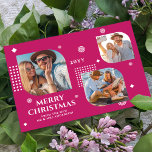Merry Christmas Mr & Mrs 3 Photo Collage Modern<br><div class="desc">Merry Christmas Mr & Mrs 3 Photo Collage Trendy Modern Christmas Cards features a photo collage of three of your favourite photos with your the text "Merry Christmas from the new Mr & Mrs" in elegant white script. Personalise by editing the text in the text boxes provided. Perfect for Christmas...</div>