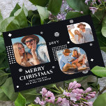 Merry Christmas Mr & Mrs 3 Photo Collage Modern<br><div class="desc">Merry Christmas Mr & Mrs 3 Photo Collage Trendy Modern Christmas Cards features a photo collage of three of your favourite photos with your the text "Merry Christmas from the new Mr & Mrs" in elegant white script. Personalise by editing the text in the text boxes provided. Perfect for Christmas...</div>