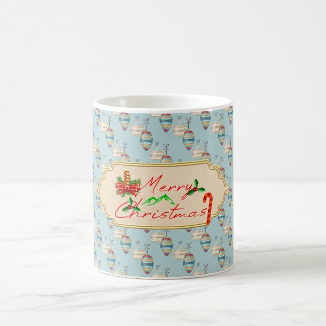 Merry Christmas Mug – Elegant Holiday Design  (Center)