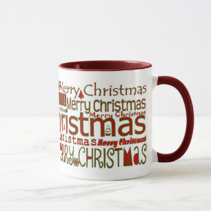 Merry Christmas Mug - Red Ringer