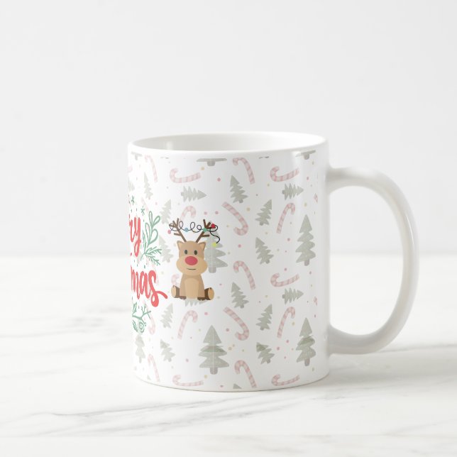 Merry Christmas Mug – Simple Holiday Design (Right)