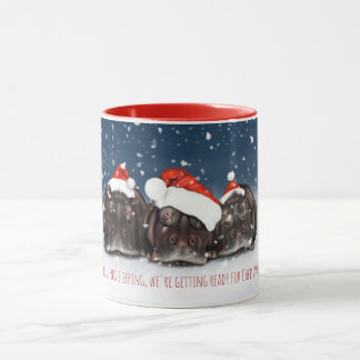 Merry Christmas Mug - Sleepy Hippos