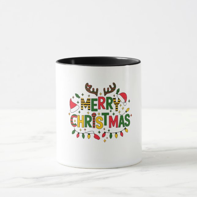 Merry Christmas Mug T-Shirt (Center)