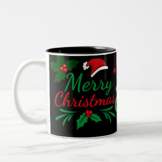 Merry Christmas Mug with Gingerbread, Hot Cocoa