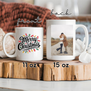 Merry christmas mug, Xmas couple mug, Festive gift Coffee Mug