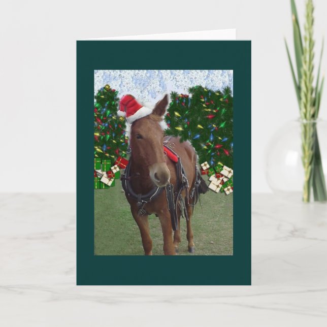 Merry Christmas Mule Card (Front)