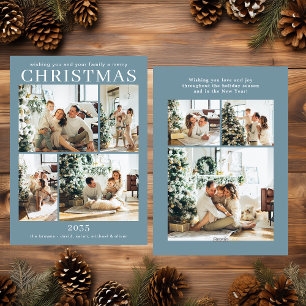 Merry Christmas Multi Photo Holiday Card