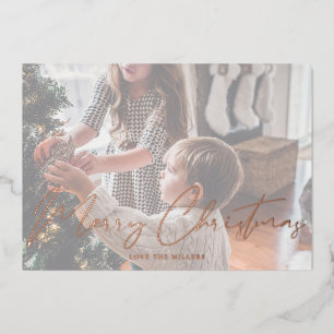 Merry Christmas Multi Photo Minimalist Card