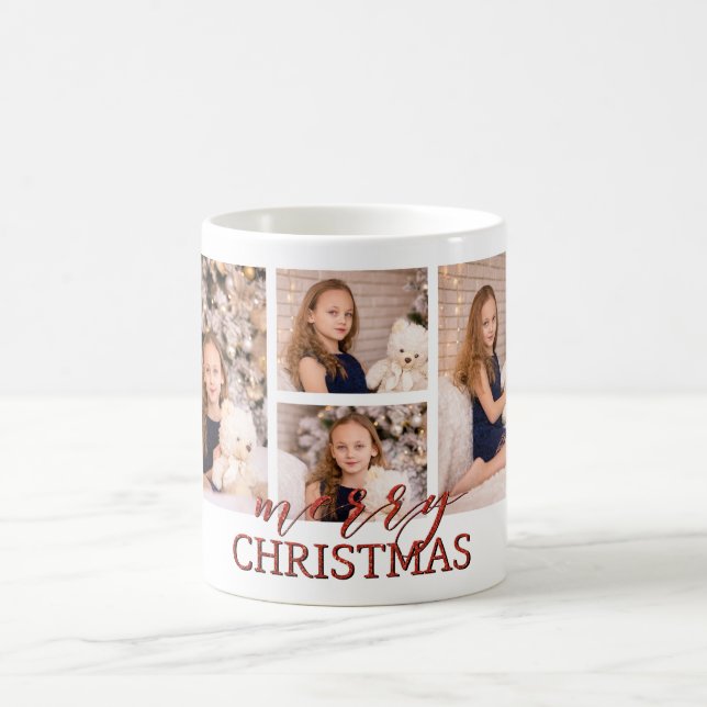 Merry Christmas multi photo MUG gift idea (Center)