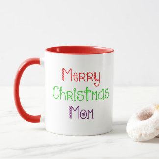 Merry Christmas Mum Colourful Gift Mug