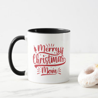 Merry Christmas Mum Family Photo  Mug