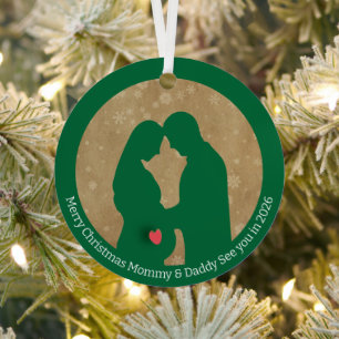 Merry Christmas Mummy & Daddy See you in 2026 Metal Tree Decoration