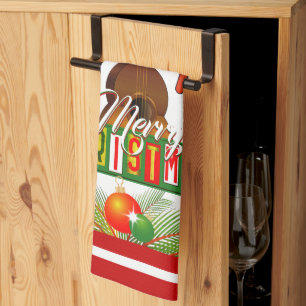 Merry Christmas / Musical Instruments Tea Towel