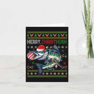 Merry Christmas Musky Santa Musky Xmas Costume Fis Card