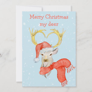 Merry Christmas My Deer Cute Holiday