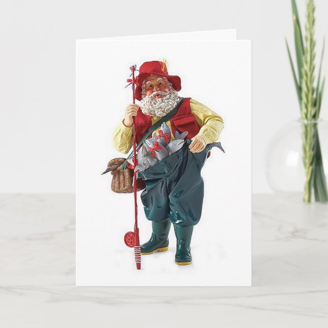 MERRY CHRISTMAS **MY FAVORITE FISHERMAN** HOLIDAY CARD (Front)