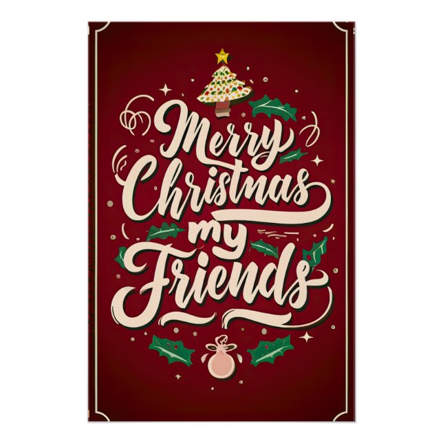 Merry Christmas, my friend Poster (Front)