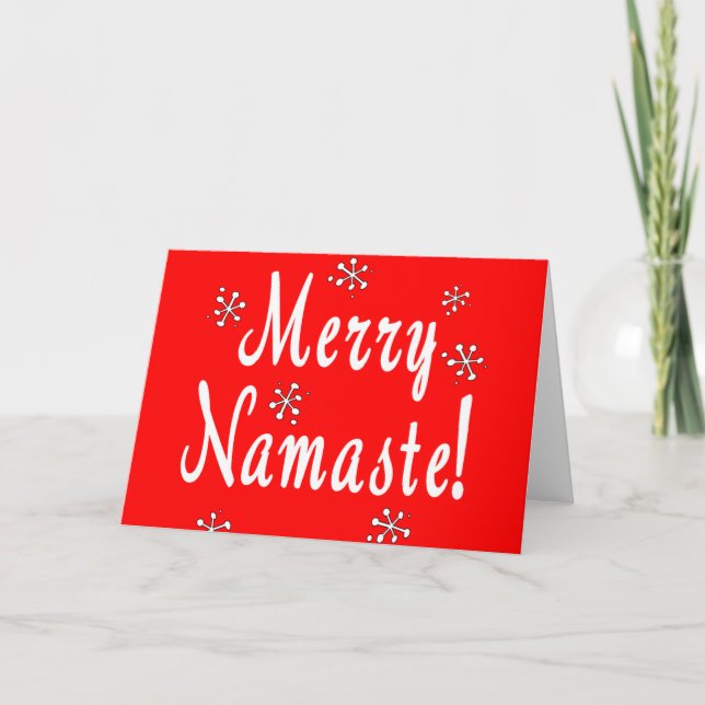 Merry Christmas Namaste Cards (Front)