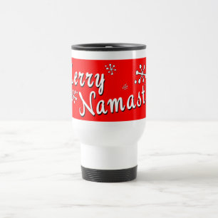 Merry Christmas Namaste Gifts Travel Mug