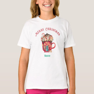 Merry Christmas Name Sweets House, Youth XS - XL T-Shirt