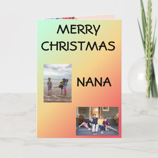 Merry Christmas Nana! Card (Front)