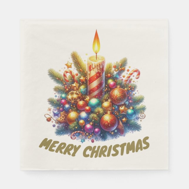 MERRY CHRISTMAS NAPKIN (Front)