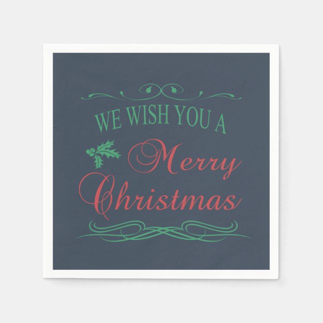 Merry Christmas Napkin (Front)