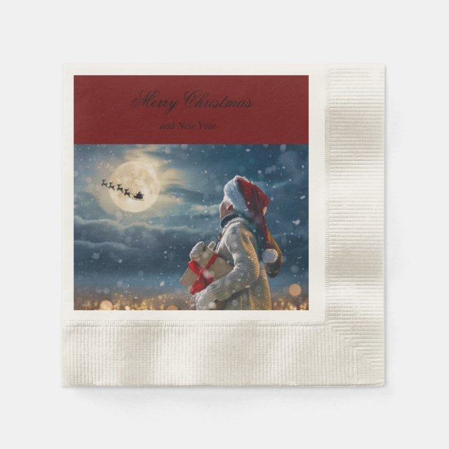 Merry Christmas Napkin (Front)
