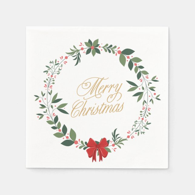 Merry Christmas napkins (Front)