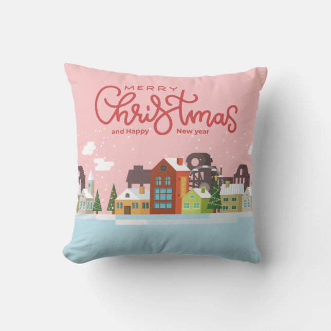 Merry Christmas Napkins | Holiday Party Cushion (Front)