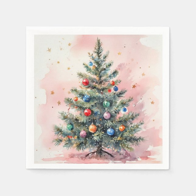 Merry Christmas Napkins. Napkin (Front)