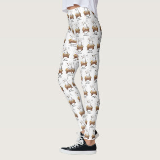 Merry Christmas Nativity Baby Jesus Snowman Leggings