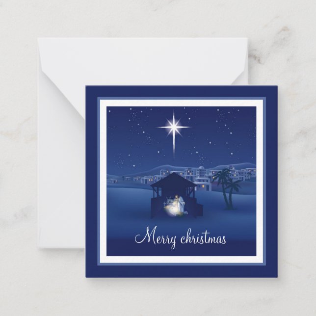 Merry Christmas Nativity Card (Front)