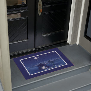 Merry Christmas Nativity Doormat