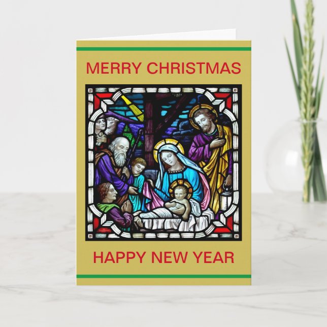MERRY CHRISTMAS NATIVITY SCENE CARD (Front)