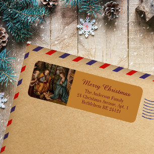Merry Christmas Nativity Scene Christian Catholic