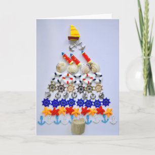 Merry Christmas - Nautical Christmas Tree Card