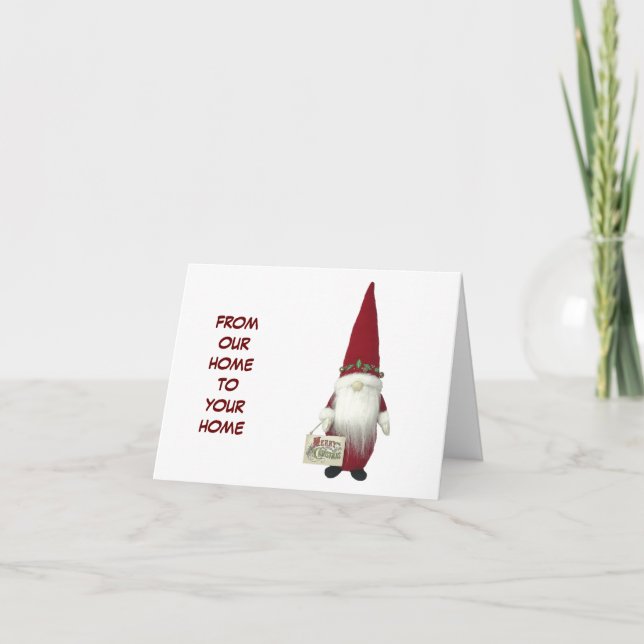 **MERRY CHRISTMAS NEIGHBOR** GNOME HUMOR CARD (Front)
