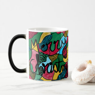 MERRY CHRISTMAS NEUROGRAPHIC & BLACK LINE MAGIC MUG