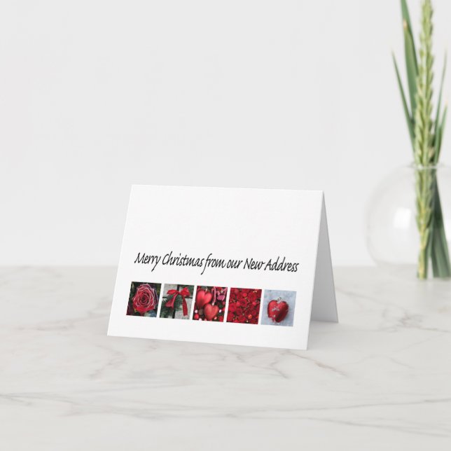 Merry Christmas - New Address Christmas Card (Front)