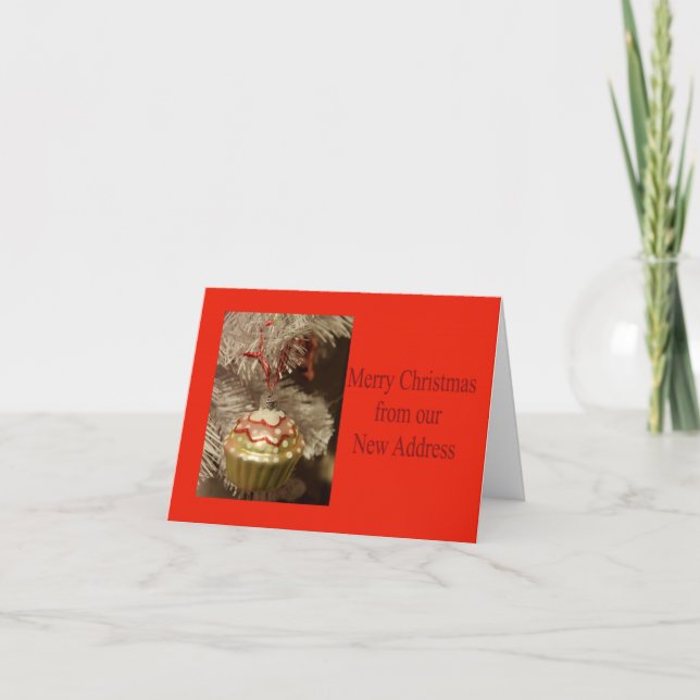 Merry Christmas - New Address Christmas Card (Front)