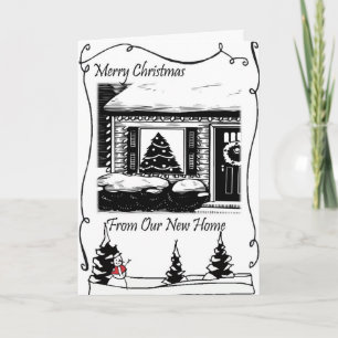 Merry Christmas New Address Holiday Card