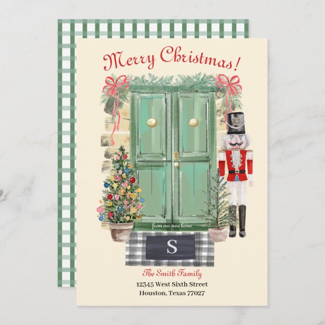 Merry Christmas New Home Card (Front/Back)
