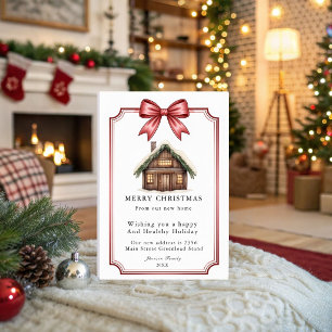 Merry Christmas New Home Christmas Home Holiday Card