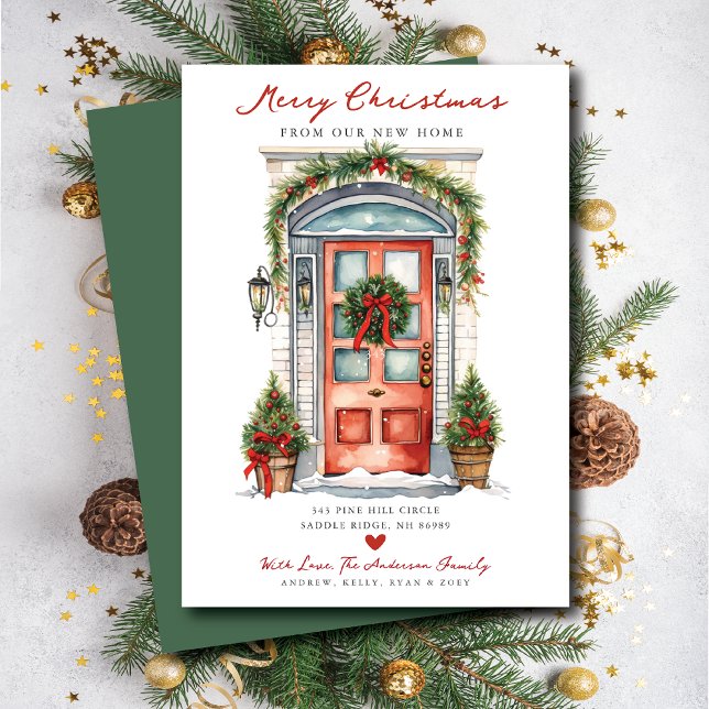 Merry Christmas New Home Door Moving  Announcement (Creator Uploaded)