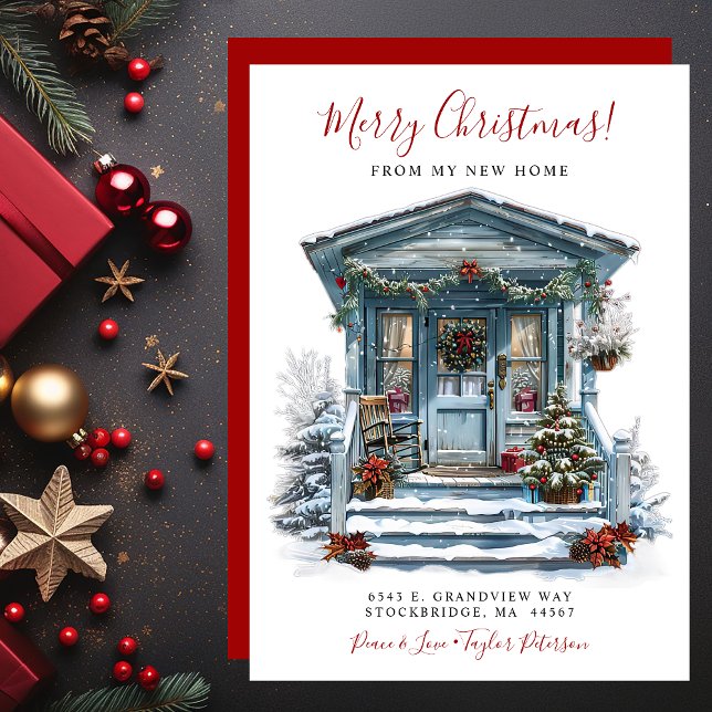 Merry Christmas New Home Front Door Moving Announcement (Creator Uploaded)