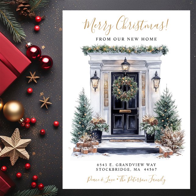 Merry Christmas New Home Front Door Moving Announcement (Creator Uploaded)