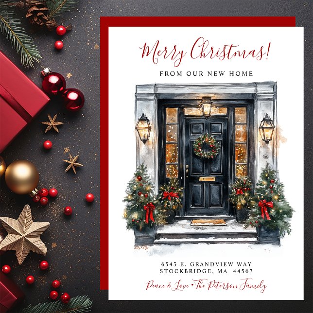 Merry Christmas New Home Front Door Moving Announcement (Creator Uploaded)