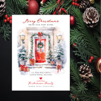 Merry Christmas New Home Moving 